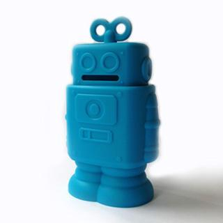 Q-max Robot Coin Bank Blue - One Size