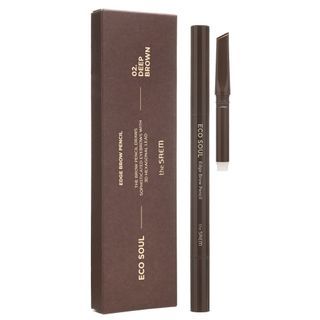 The Saem - Eco Soul Edge Brow Pencil Set - 3 Colors #02 Deep Brown