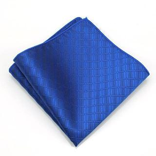 Xin Club Patterned Pocket Square Blue - One Size