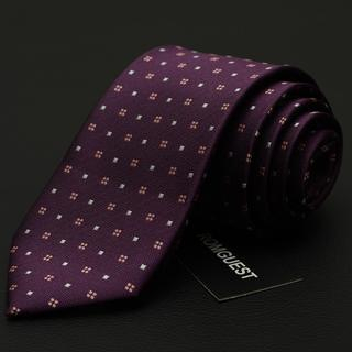 Romguest Patterned Neck Tie Purple - One Size