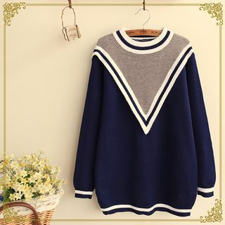 Fairyland Striped Color-Block Sweater
