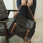 Belted Flap Shoulder Bag