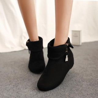 Pretty in Boots Hidden Wedge Ankle Boots