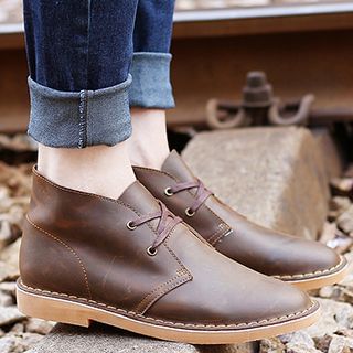 NOVO Genuine Leather Desert Boots