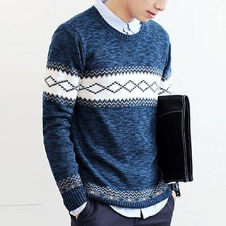 Really Point Pattern Knit Top