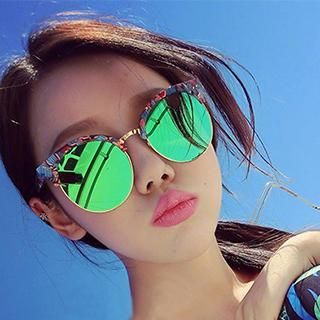 Sunny Eyewear Oversized Mirrored Sunglasses