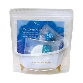 G.P.CREATE - Aroma De Bath Time Set: Bath Essence Berry 8g + Bath Tablet Algae 40g + Bath Salt Cerulean Mint 40g 3 pcs