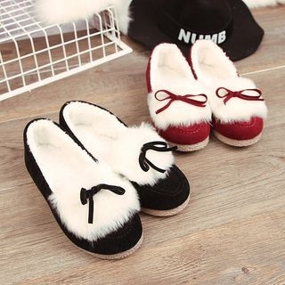 Chryse Furry Bow Loafers