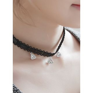 kitsch island Rhinestone Choker