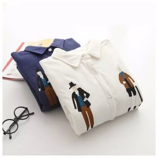 Kirito Embroidered Long Shirt