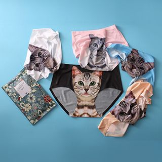 YUKISHU Cat Print Panties