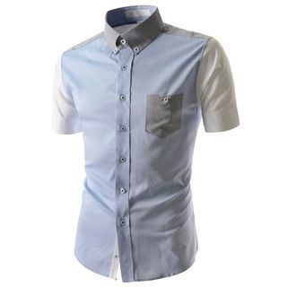 TheLees Short-Sleeve Color-Block Shirt