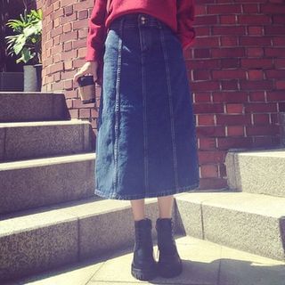 Octavia Maxi Denim Skirt