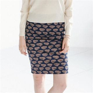 MAGJAY Patterned Pencil Skirt
