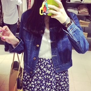 Hazie Cropped Denim Jacket