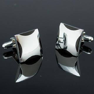 Xin Club Square Cuff Link Silver - One Size