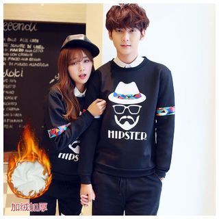 Azure Couple Matching Printed Pullover