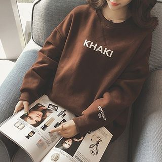 Fashion Street Lettering Pullover