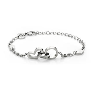 Kenny & co. Heart shaped with ring bracelet Silver - One Size