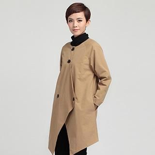 OnceFeel Asymmetric Trench Coat