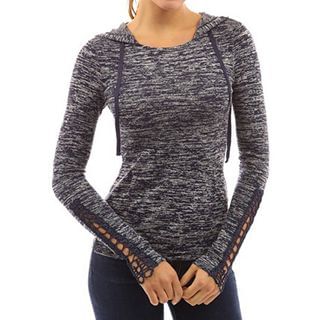 Rebecca Hooded Lace Panel T-Shirt