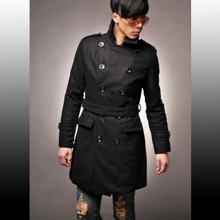 Double-Breasted Belted Coat