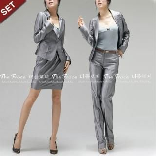 Set: Blazer + Skirt + Trousers