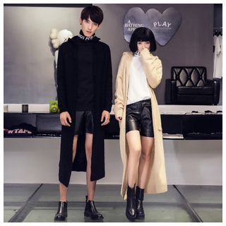 Simpair Matching Couple Hooded Chunky Cardigan
