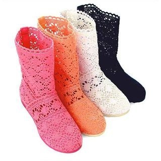 Shoes Galore Crochet Short Boots