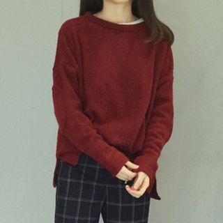 Jolly Club Elbow-Patch Knit Top