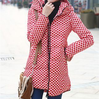 Snowfluff Dotted Down Zip Coat