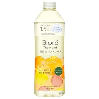 Kao - Biore The Hand Foaming Hand Wash Heartful Days Fruit - 340Ml Refill