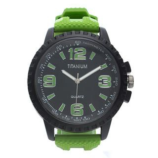 Collezio Plastic-Strap Watch Green - One Size
