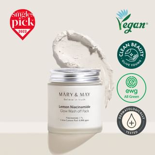 Mary&May - Lemon Niacinamide Glow Wash Off Mask Pack - Abwaschmaske