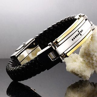 Andante Genuine Leather Cross Bracelet