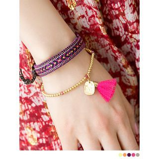 PINKROCKET Tassel-Accent Bracelet