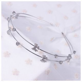 Cassia Rhinestone Double Hair Band