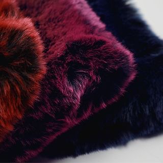 chuu Faux-Fur Zip Clutch