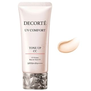 Kose - Decorte UV Comfort Tone Up CC UV Primer 01 Light Beige SPF 50+ PA++++ 30ml