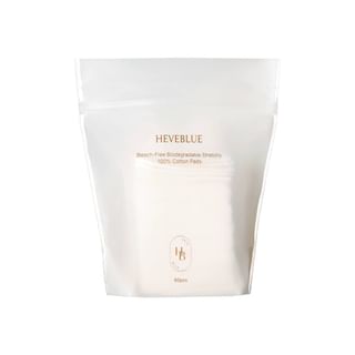HEVEBLUE - Bleach-Free Biodegradable Stretchy 100% Cotton Pads 60 pcs