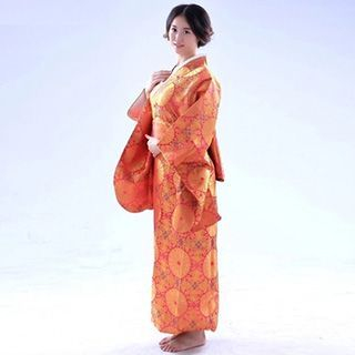 Komomo Patterned Kimono Costume