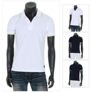 Contrast-Trim Polo Shirt