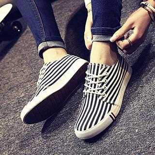 Solejoy Canvas Striped Sneakers
