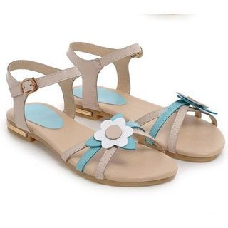 Pretty in Boots Flower Accent Sandals