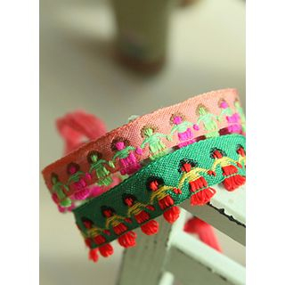 kitsch island Embroidered Bracelet