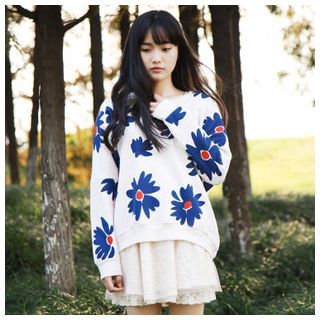 YR Fashion Flower Sweatshirt