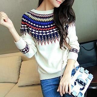 Fashion Street Patterned Sweater