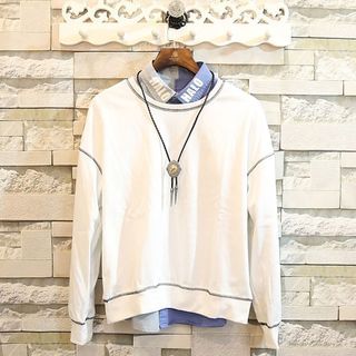 Rockedge Contrast-Trim Pullover