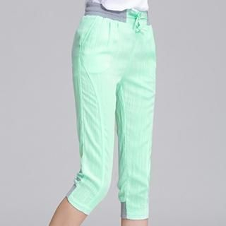 Fashion Street Tie-waist Cropped Pants