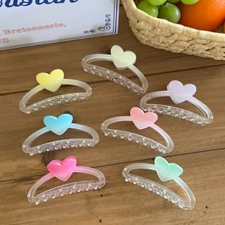 Heart Plastic Hair Clamp